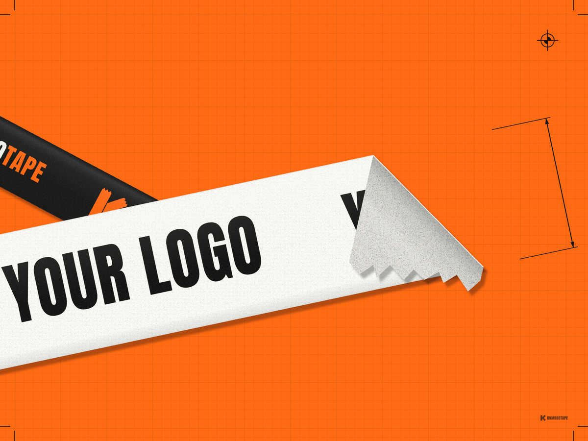 1 ink color. Your logo repeats along the roll; spacing is shown on your proof.